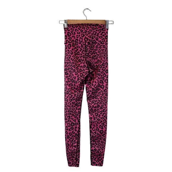 Beach Riot x Revolve Ayla Leggings High Rise Pink Leopard Cheetah Print Size XS - Picture 2 of 14